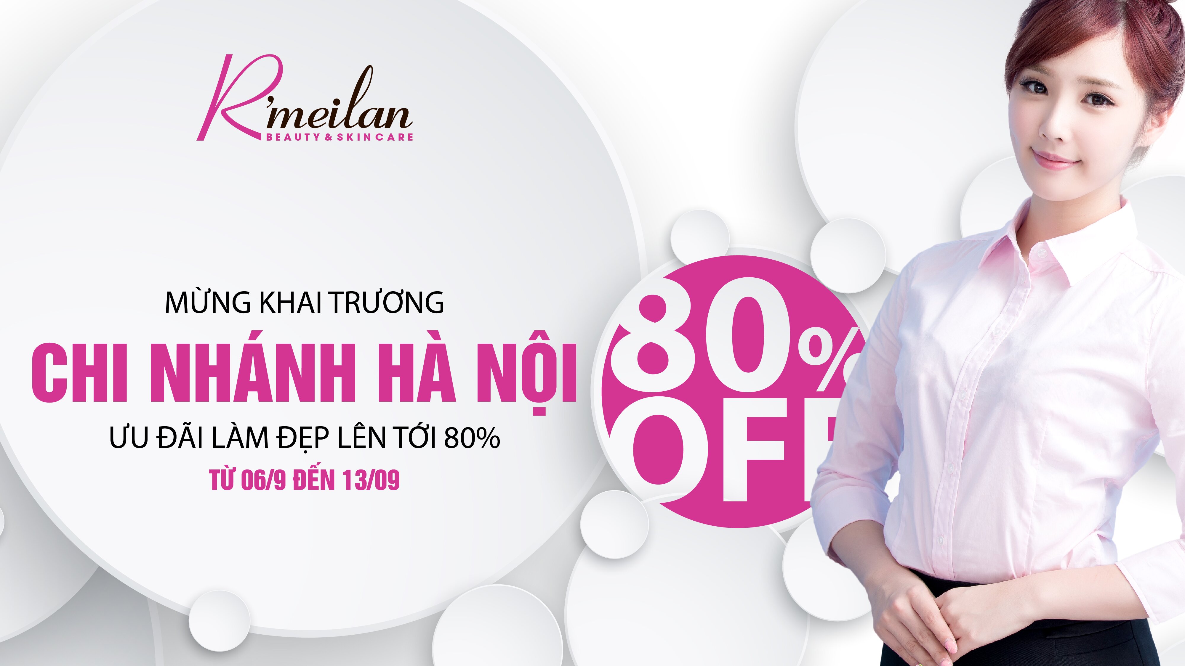 ƯU ĐÃI LÊN ĐẾN 80% mừng sự kiện Thẩm mỹ viện R