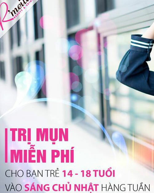 Điều trị mụn miễn phí hoàn toàn cho bạn trẻ 14-18 tuổi